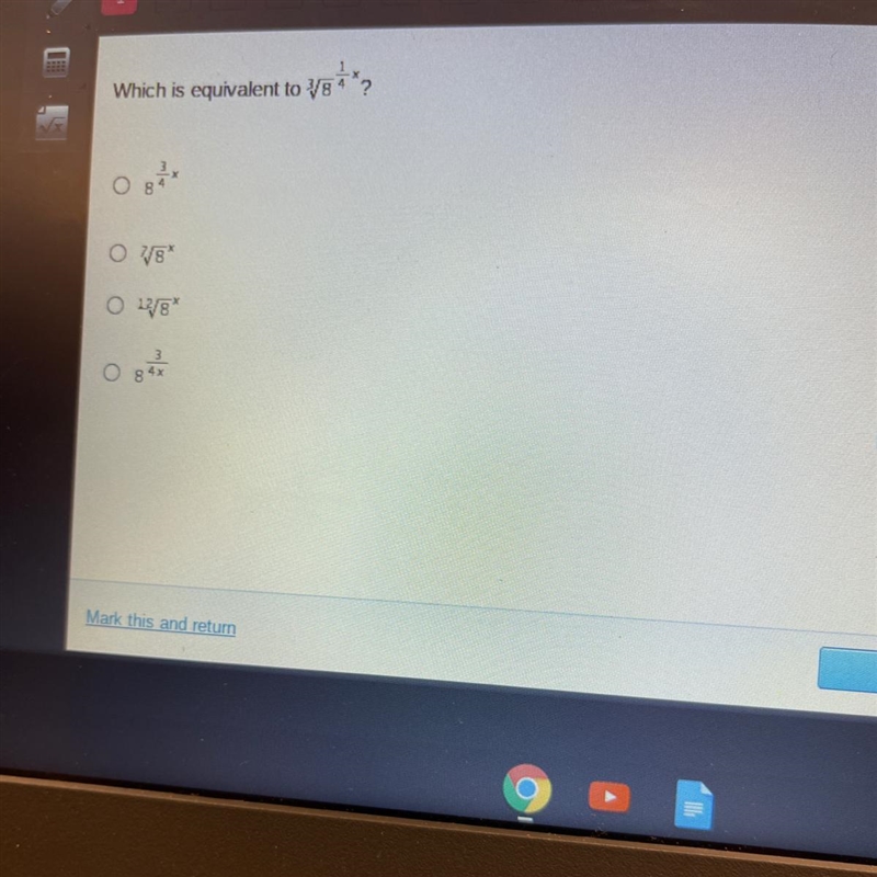 Which is equivalent to the square root-example-1