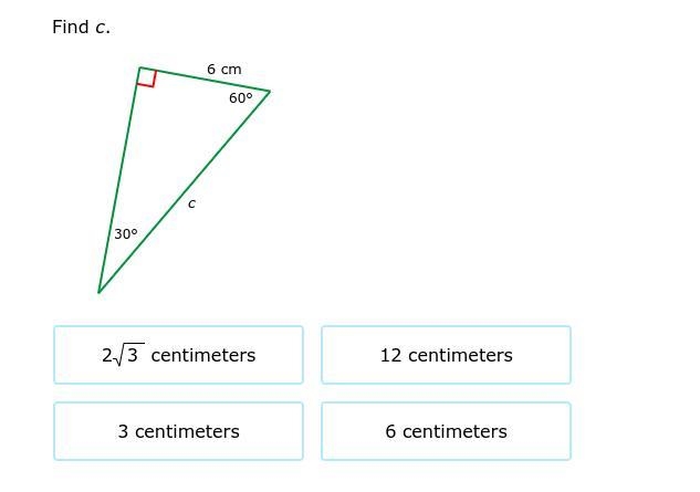 Find c. Determine it from the choices below.-example-1