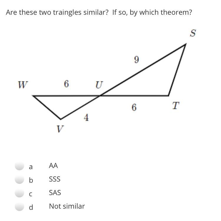 AA, SSS, SAS, or not similar??-example-1