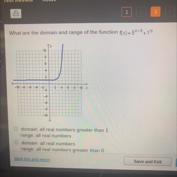 What are the domain and range of the function (1x)=57-3+1?-example-1