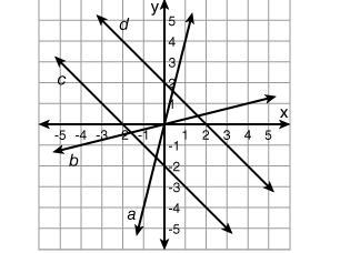 Select all that apply. Which graphed lines represent direct variation functions? line-example-1