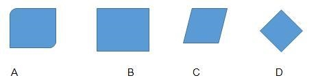 Which of these figures is NOT a quadrilateral?' A B C D-example-1