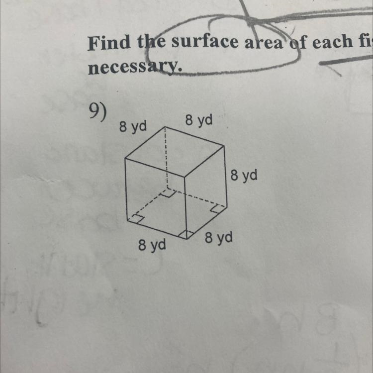 HELP ASAP!! Find the surface area of the figure. Round your answer to the nearest-example-1