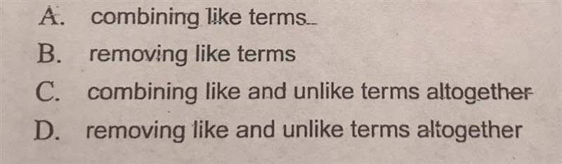 When simplifying an expression, which of the following is important?-example-1