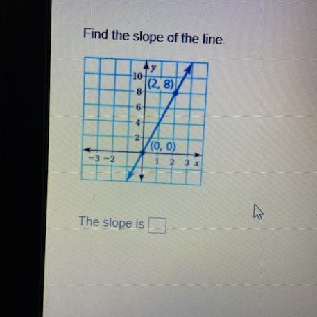 Helppp find the slope of the line-example-1