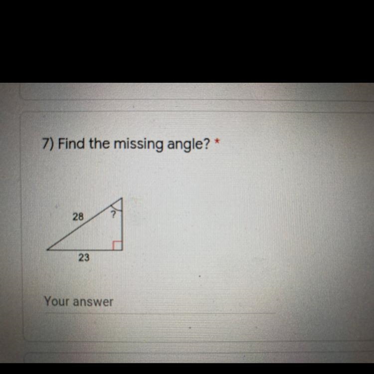 Find the missing angle?-example-1