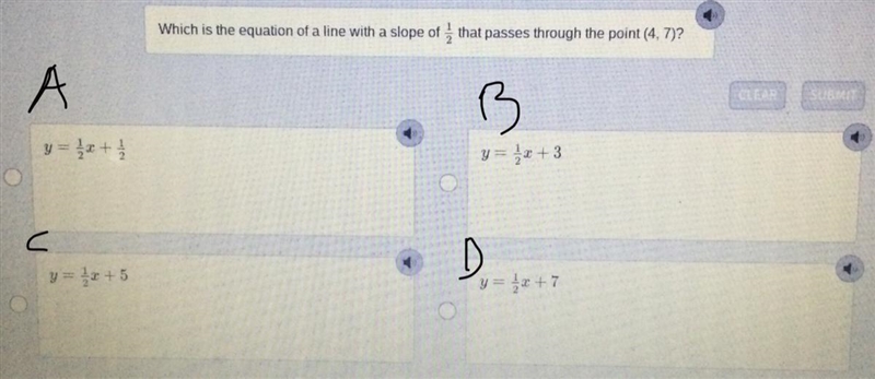 PLEASE HELP ME ! NO LINKS PLEASE:D Which is the equation of a line with a slope of-example-1