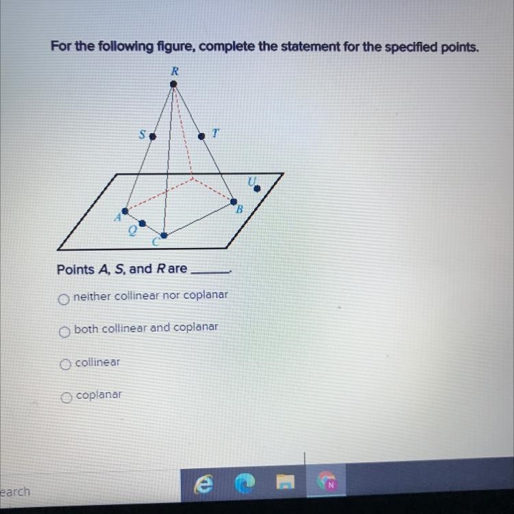 Points A, S, and R are ___.-example-1