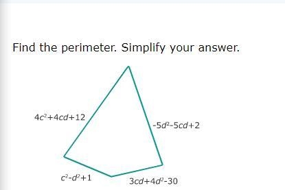 Find the perimeter. Simplify your answer.-example-1