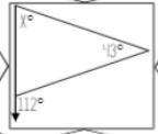 Solve x for triangle-example-1