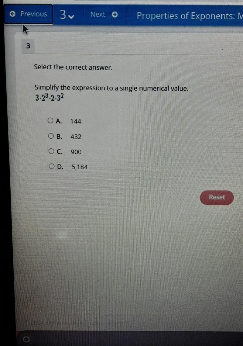 Simplify the expression to a single numerical value ​-example-1