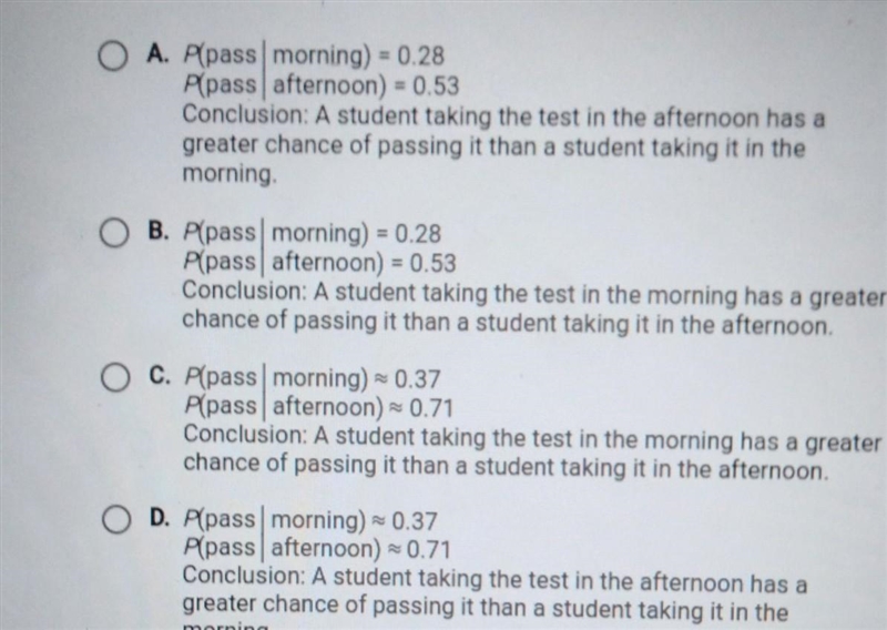 A group of students was randomly divided into two subgroups. One subgroup took a test-example-1