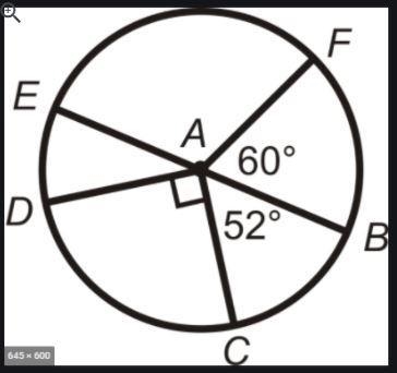 What is the measure of Arc DC?-example-1