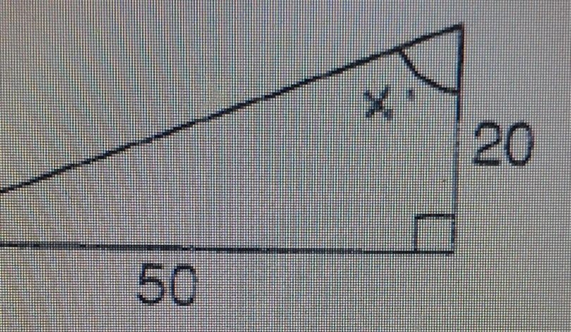 Find the value of x. Round your answer to the nearest whole degree. ​-example-1