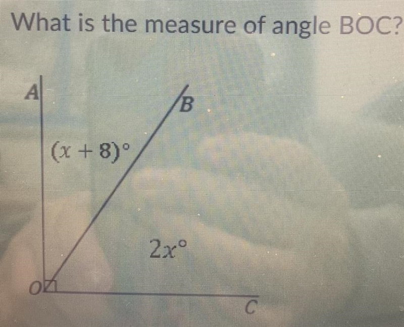 ￼which answer choice is it? A 54.67 degrees B 35.33 C 90 degrees D 27.33 degrees-example-1