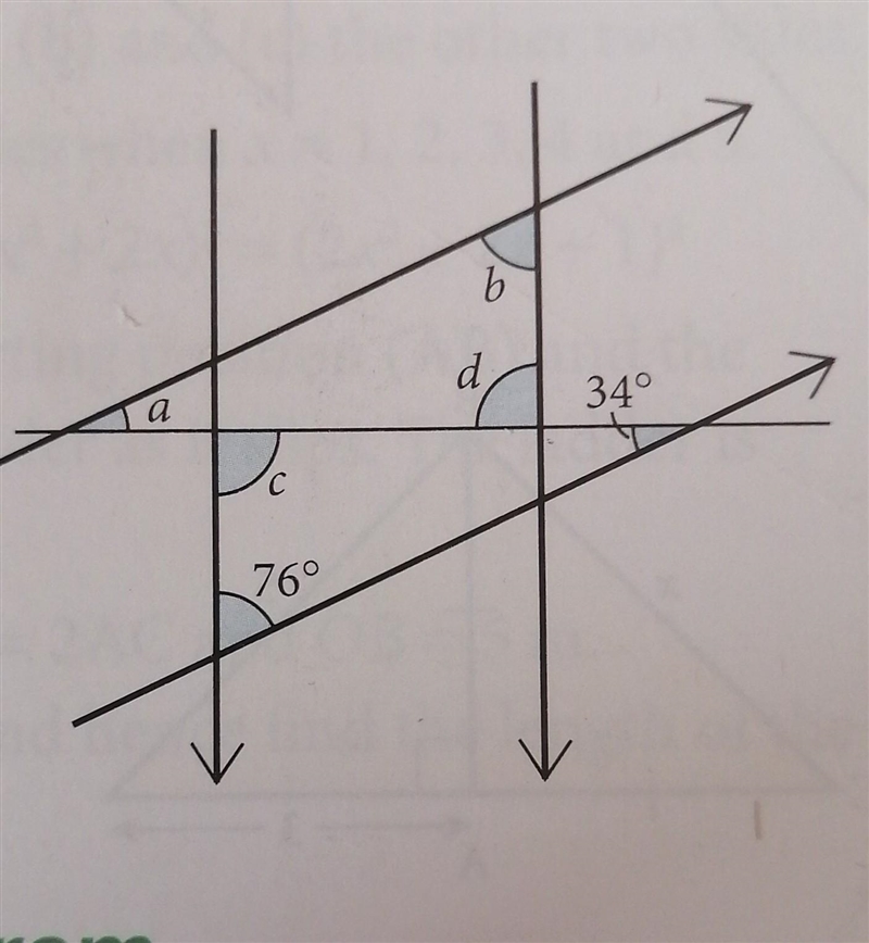 Find the angles marked with letters. Please help!! ​-example-1