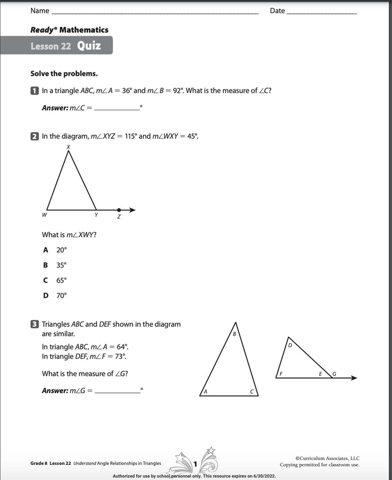 What is the measure of c-example-1