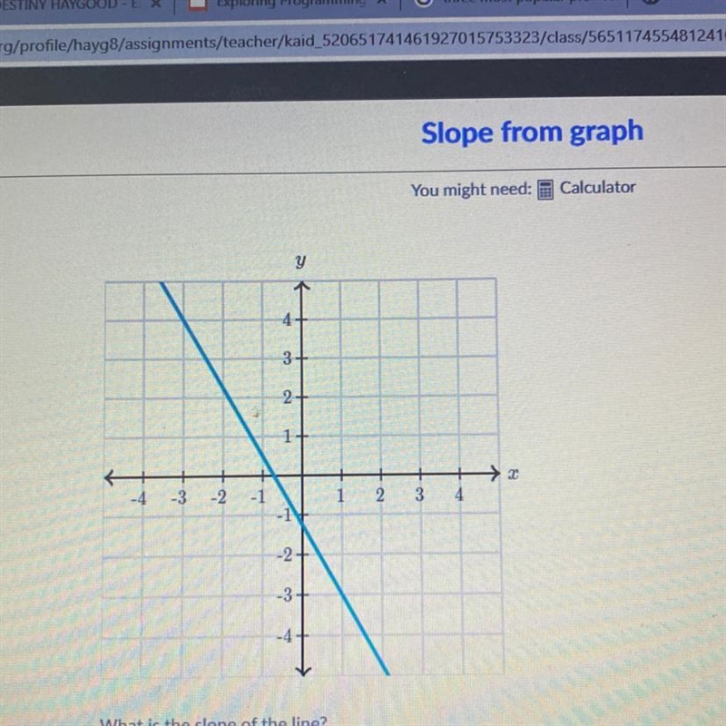 What is the slope of the line?-example-1