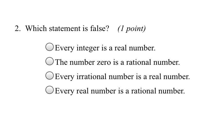 Which statement is false?-example-1