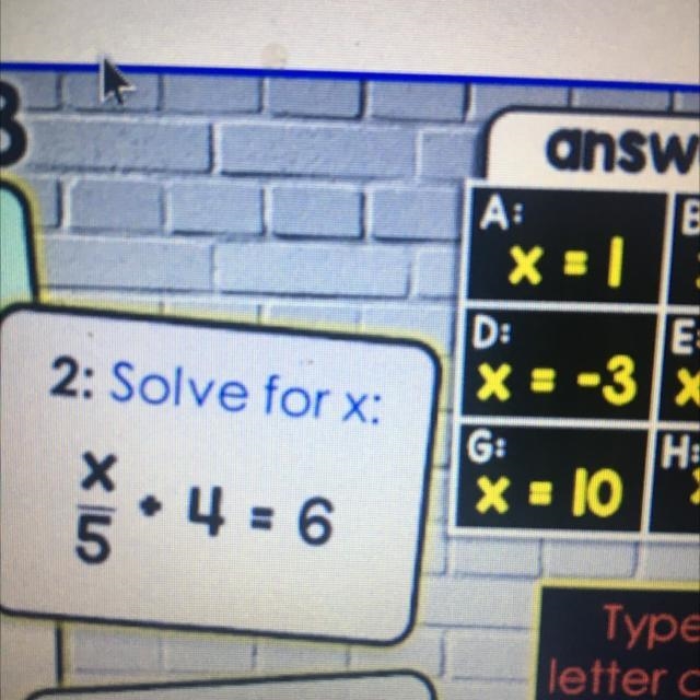 What does X = In question 2-example-1