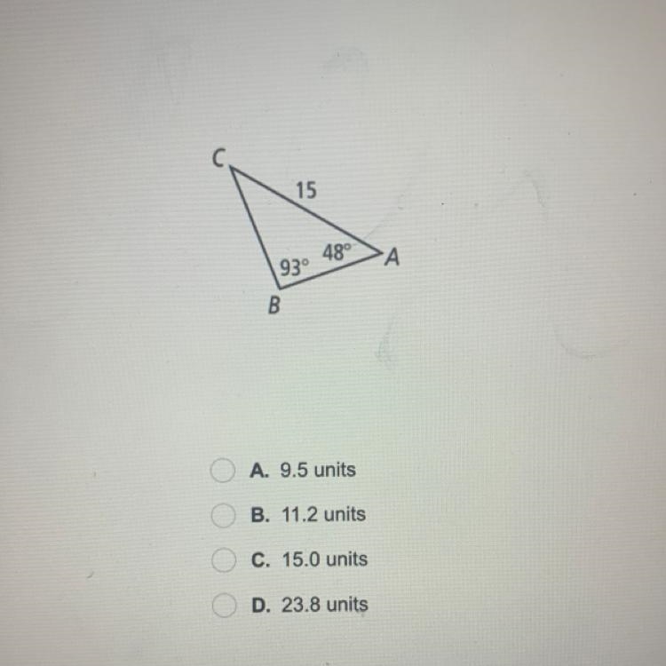 In AABC, what is AB to the nearest tenth?-example-1