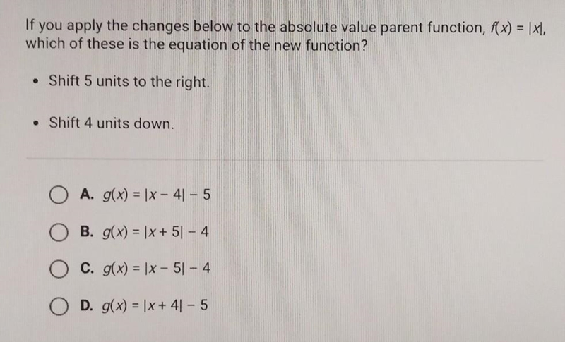 Which of these is the equation of the new function? ​-example-1