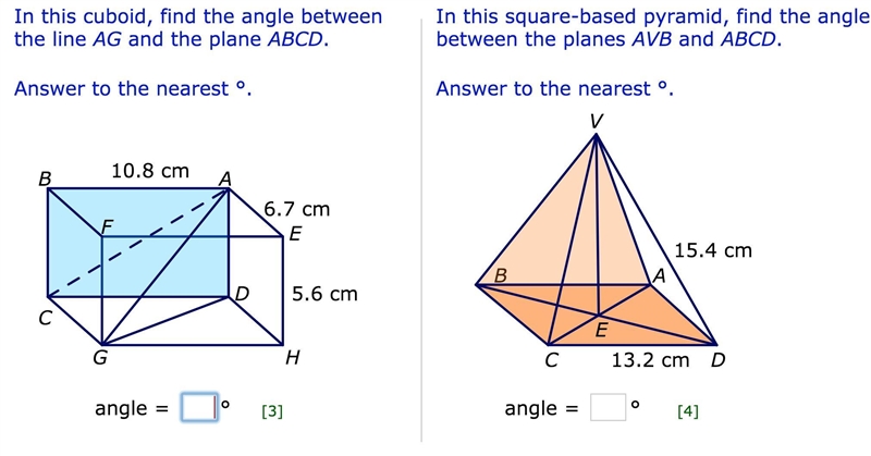 Could anyone pls help me with these two questions on 3d trigonometry?-example-1