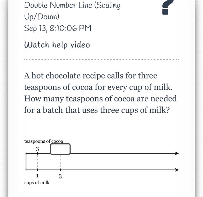 PLZ SOMEONE HELP ME A hot chocolate recipe calls for three teaspoons of cocoa for-example-1