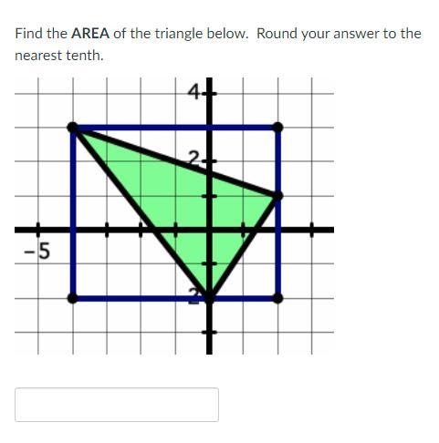 Find the AREA of the triangle below. Round your answer to the nearest tenth. I sad-example-1