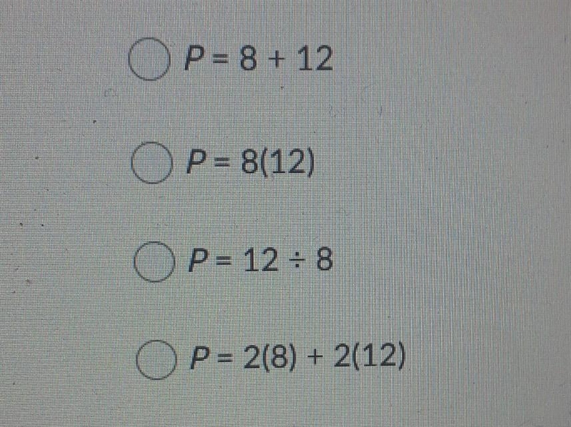 Which equation can be used to find the perimeter of regular with sides if length 12m-example-1