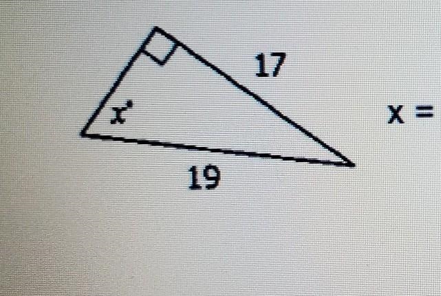 Solve for x. round your answer to the nearest tenth Trigonometry ​-example-1