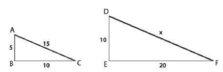 Use the diagrams below to find the lengths of the missing sides. Figures in each diagram-example-1