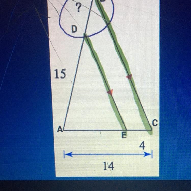 Find the length of DB-example-1