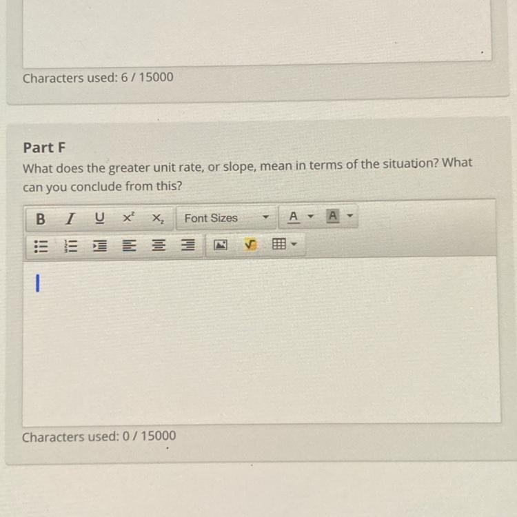 What does the greater unit rate or slope mean in terms of the situation? What can-example-1