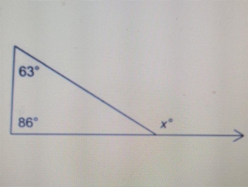 Find the value of x exterior angle theorem: exterior = interior + interior ​-example-1