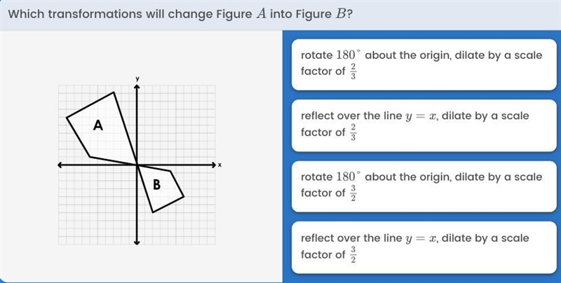 Which transformation will change figure a to figure b-example-1