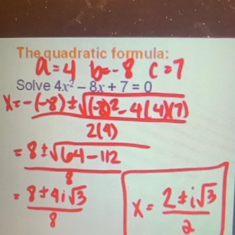 Please Help Can someone explain where the 4i to the square root of 3 came from?-example-1