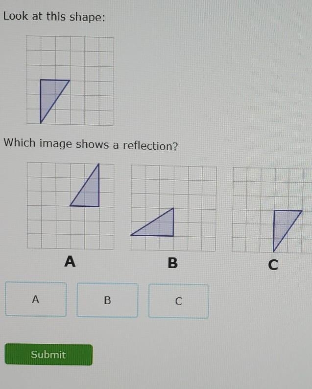 Which images shows a reflection​-example-1