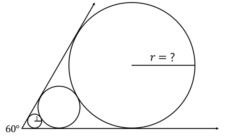 Find the radius of the two other circles-example-1