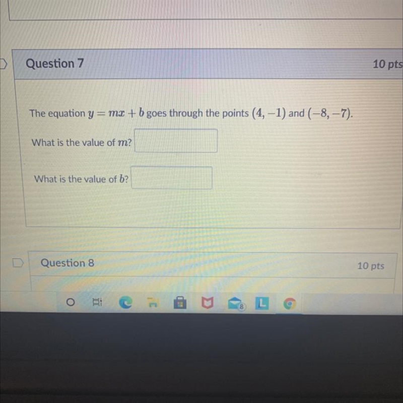 Help !!!! what is the m and b ?????-example-1