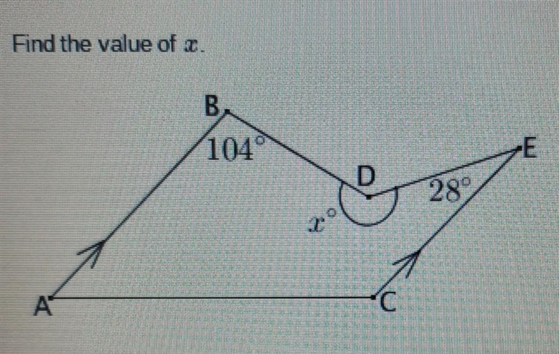 Can you help me find the value of x is. a. 132 b. 200 c. 228 d. 256​-example-1