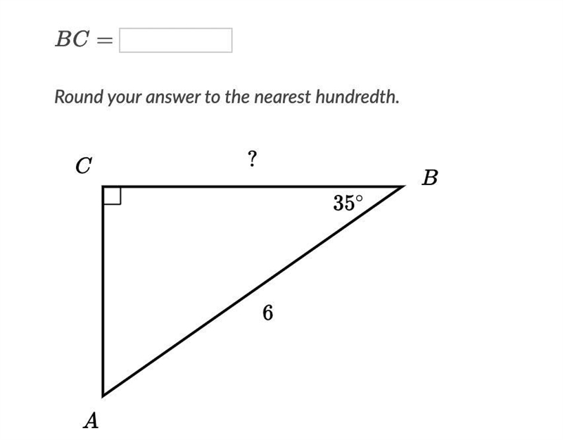 Round your answer to the nearest hundredth BC=-example-1