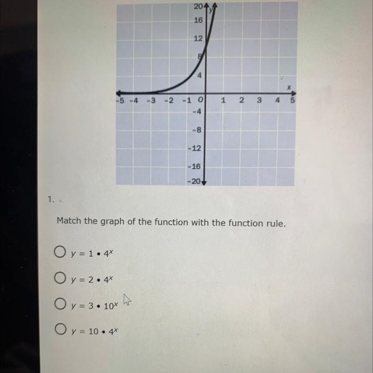 Match the graph of the function with the function rule.-example-1