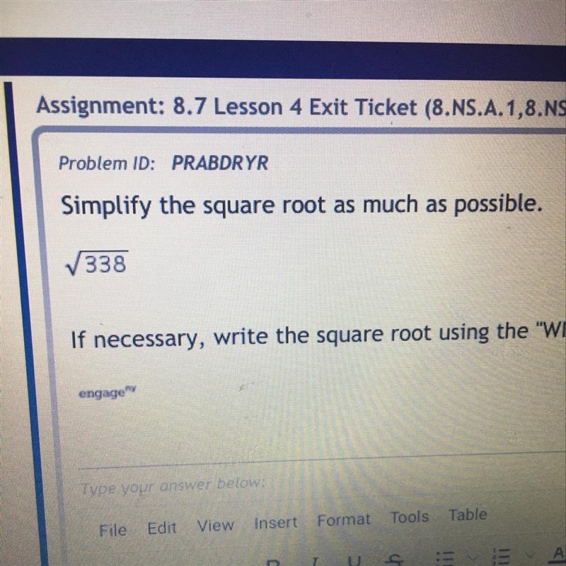 Simplify the square root as much as possible. Square root 338-example-1