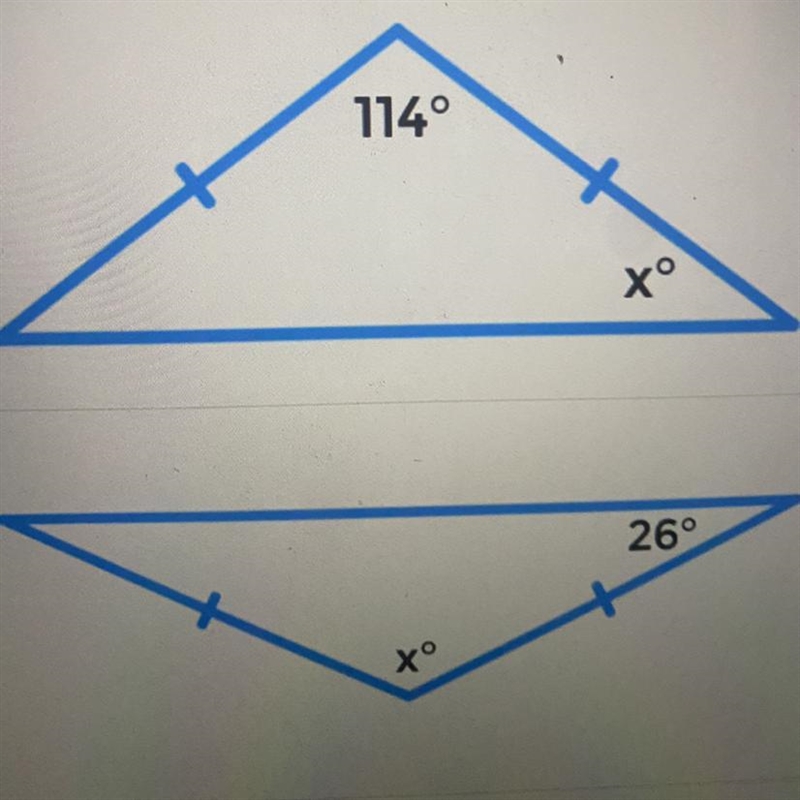 Find the value of x !!!-example-1