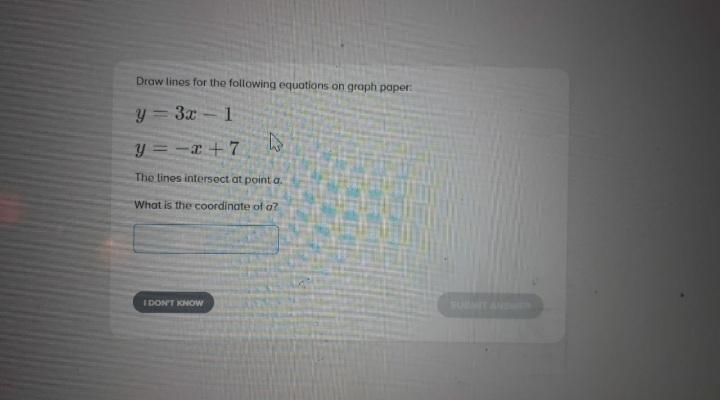 Finding co-ordinates using equations. Please help and explain how I would solve these-example-1