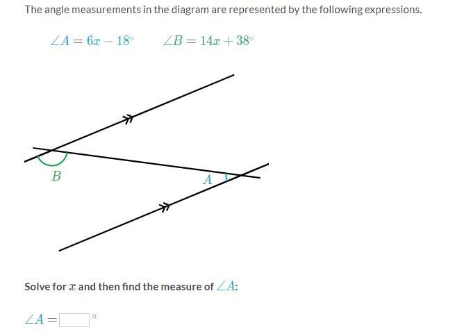 PLEASE HELP 50 POINTS The angle measurements in the diagram are represented by the-example-1