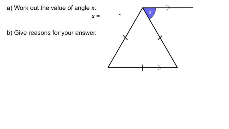 Yo help maths problem work out value x thanks-example-1