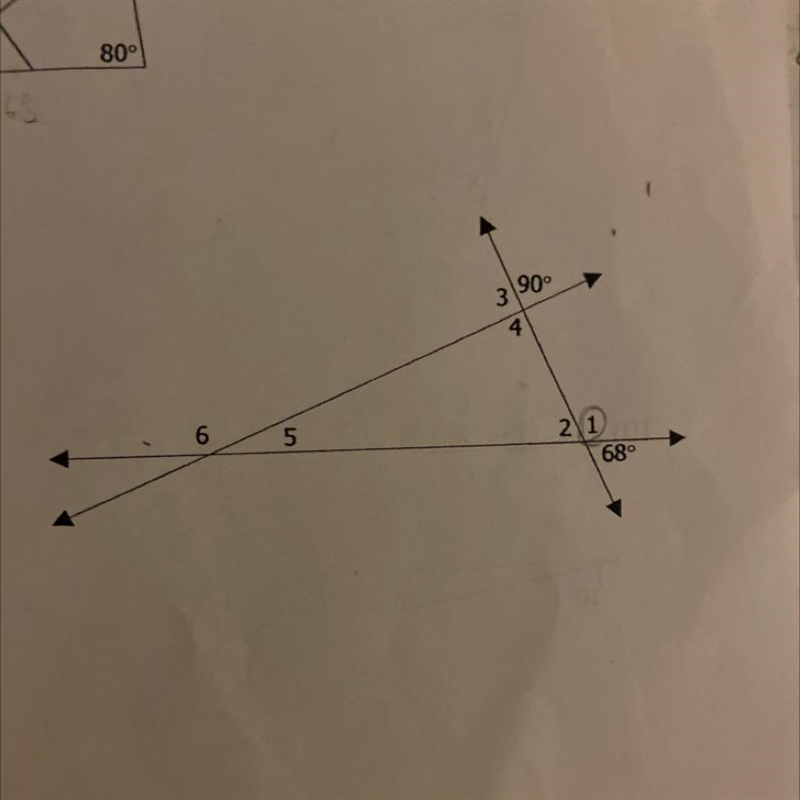 Please help find the Measure of 1 step by step-example-1