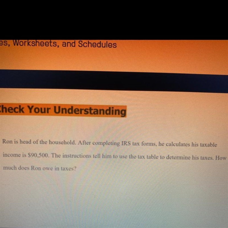 How much does ron owe in taxes ?-example-1